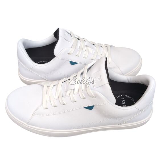 Vessi Soho Mens 9 Ivory White Low Top Waterproof Knit Vegan Leather Sneaker - Picture 12 of 12